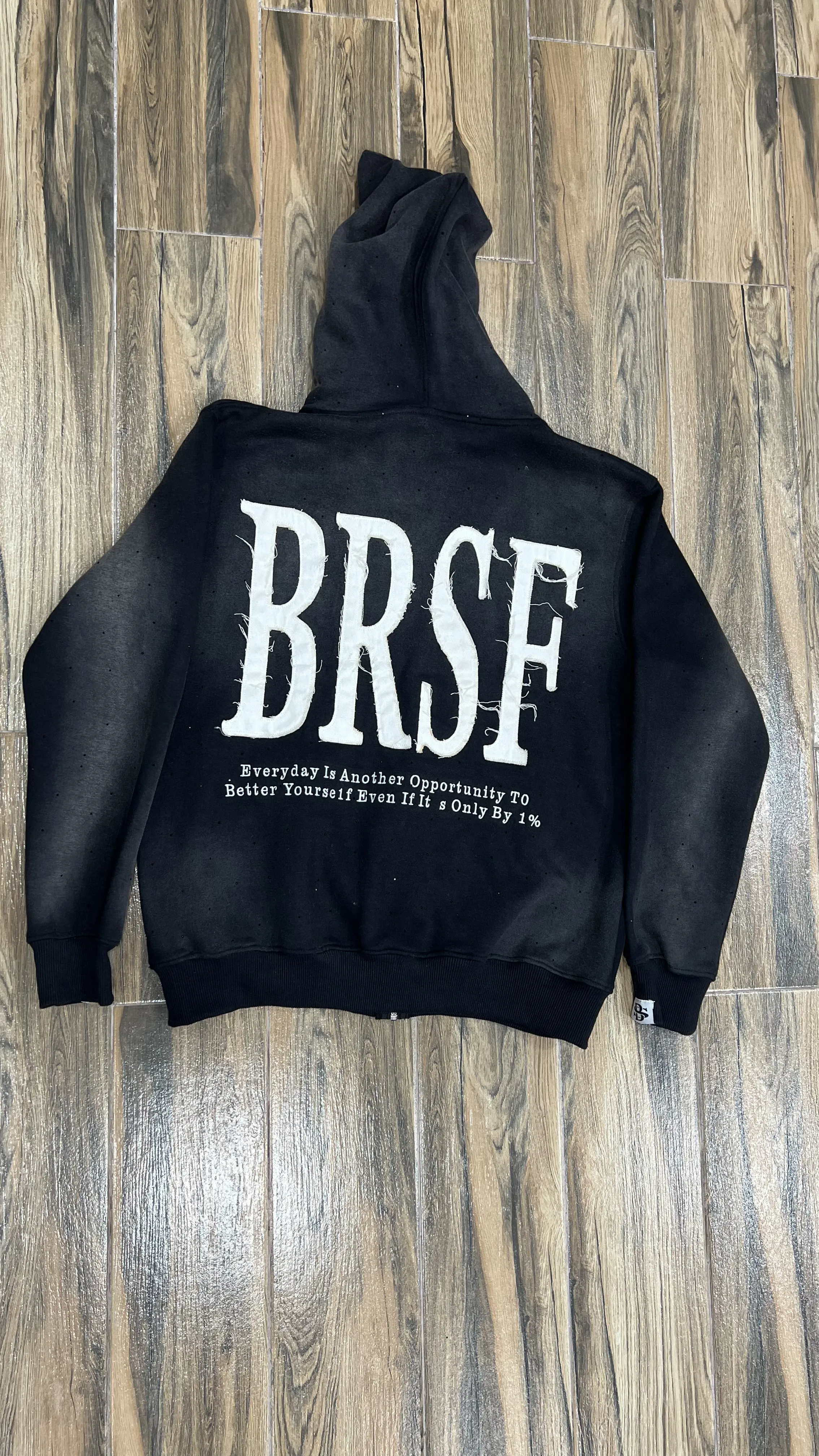 Distressed Embroidery Hoodie Manufacturer