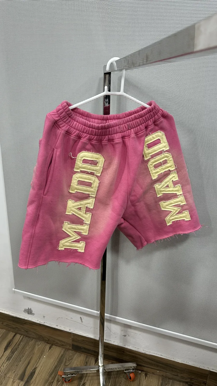Distressed Embroidery Sweat Shorts Manufacturer