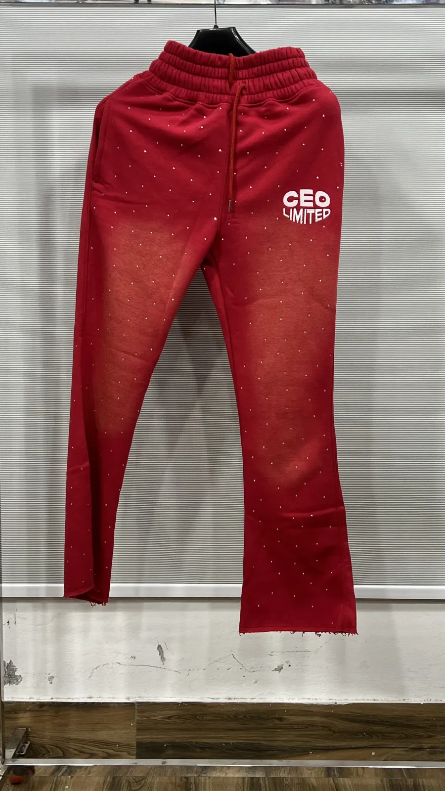 Rhinestone Sweat Pants Manufacturer